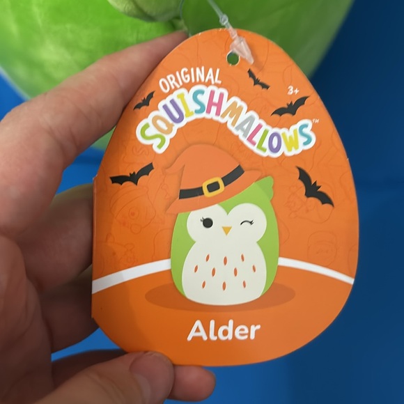 Original SquishMallows Alder Size 12 “ Inch Witch Owl 2022 NWTS - Picture 3 of 9